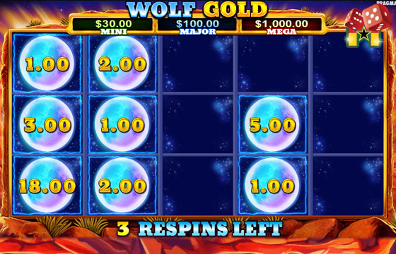 Wolf Gold Slot Respins